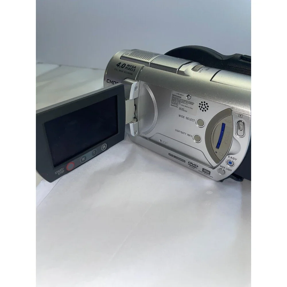 Sony Handycam DCR-DVD408 4MP Carl Zeiss + Battery Manual & Memory Stick